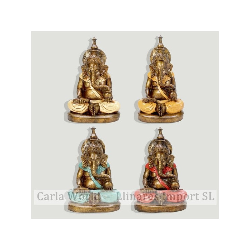 Ganesha resina 20cm. Colores surtidos Ganesha resina 20cm. Colores surtidos
