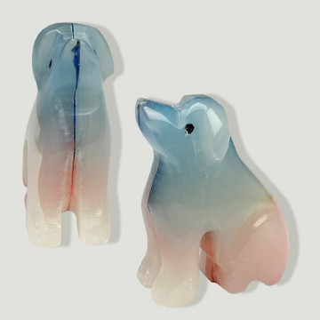 Pakistan Onyx Dog, Colored 5cm