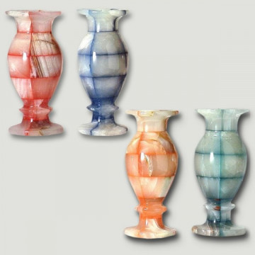 Pakistan Onyx Vase, Assorted Colors 6x6x15cm