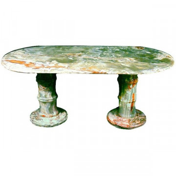 Table ovale onyx Pakistan. Modèle multigreen. 60x120