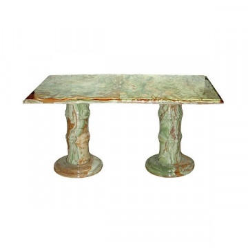 Table rectangulaire onyx Pakistan. Modèle multigreen.