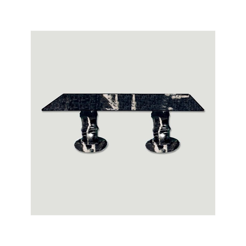Table rectangulaire onyx Pakistan. Modèle noir. 45x9 Table rectangulaire onyx Pakistan. Modèle noir. 45x9
