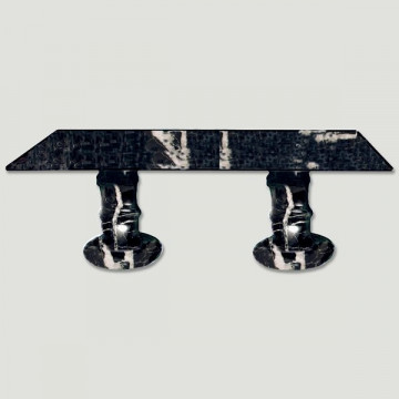 Pakistan Onyx Rectangular Table. Black model 60x1