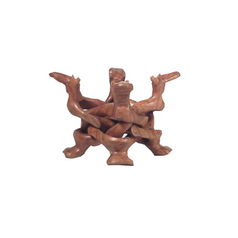 Base en bois torsadé 15cm Base en bois torsadé 15cm