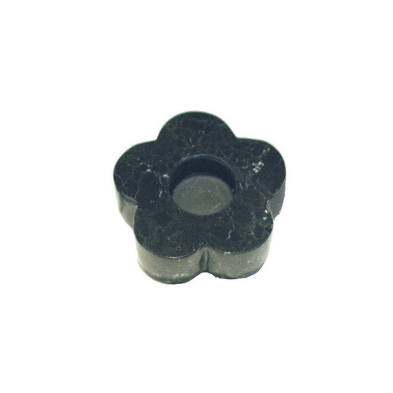 Pakistan Onyx Flower Candleholder, Black 13x3cm Pakistan Onyx Flower Candleholder, Black 13x3cm