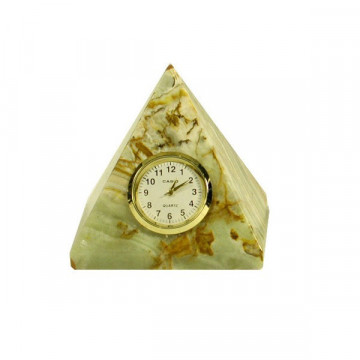 Horloge Onyx Pakistan pyramide Multigreen 8cm