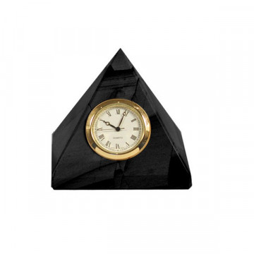 Horloge Onyx Pakistan pyramide Noir 8cm