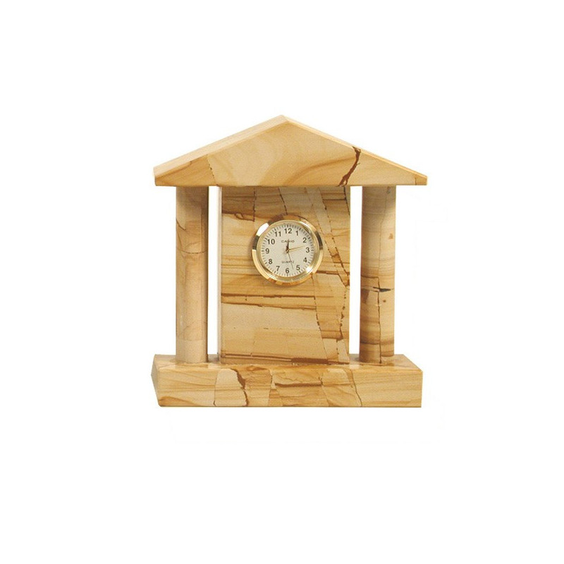 Reloj Onix Pakistán templo Paisina 14x13cm Reloj Onix Pakistán templo Paisina 14x13cm