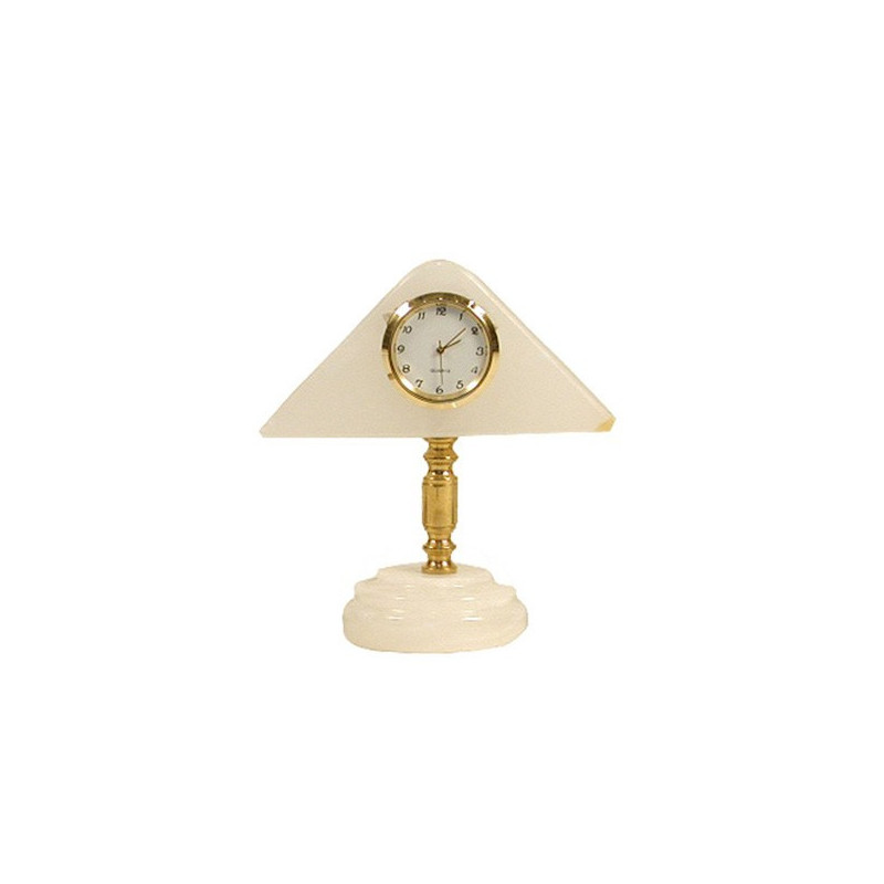 Relógio Ônix Paquistão triangular Branco 10x11cm Relógio Ônix Paquistão triangular Branco 10x11cm