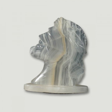 Christ. Profil en onyx. Mexique. 13cm