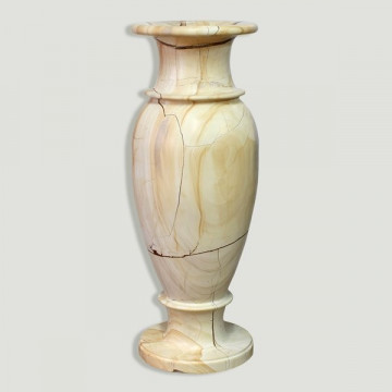 Vase onyx Pakistan Paisina 27x75cmcm. Poids 49kg