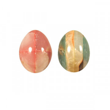 Pakistan Onyx Egg, Colored 5cm