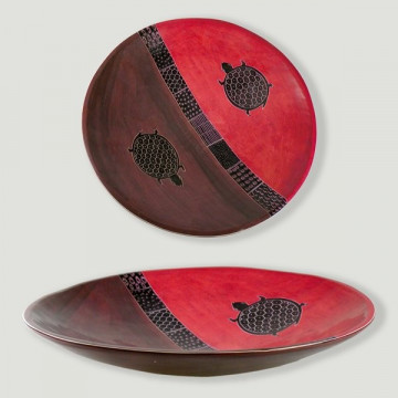 Bowl Pedra Sabão Quênia. Modelo Tartaruga Vermelho. 4
