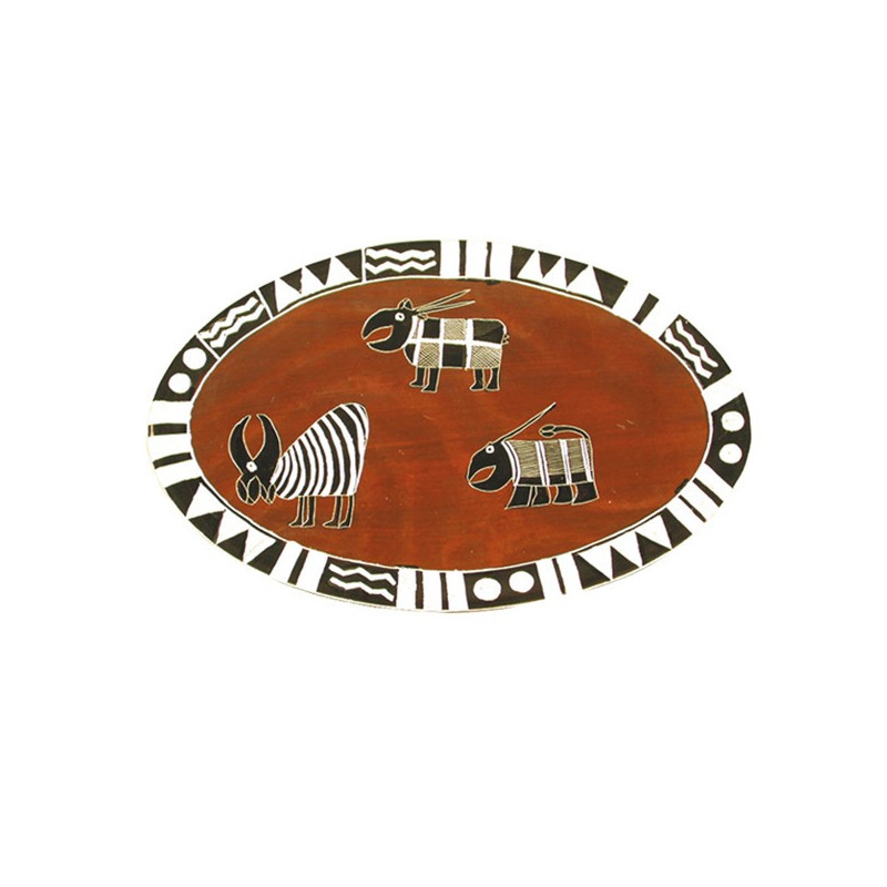 Plato oval PJK 3 animales 30cm Plato oval PJK 3 animales 30cm