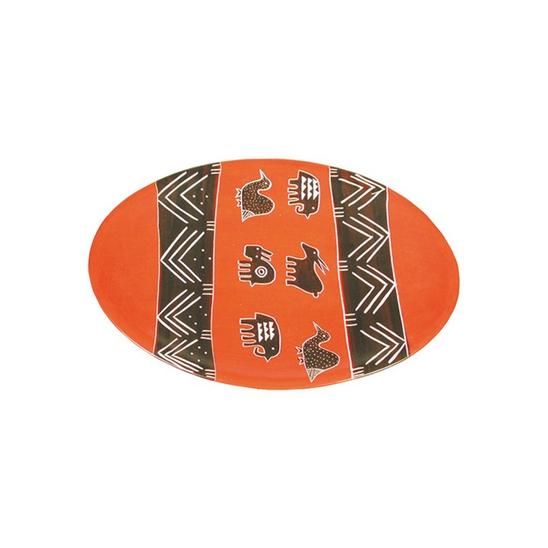 Plato oval PJK 6 animales 30cm Plato oval PJK 6 animales 30cm