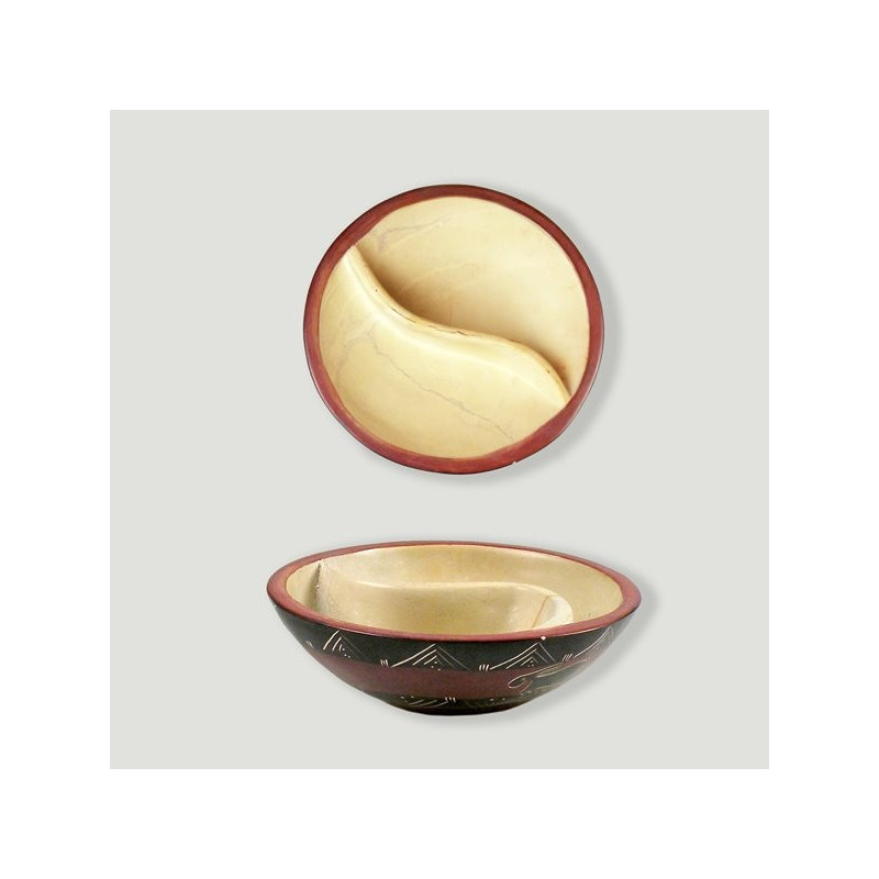 Bowl Divisão Pedra Sabão Quênia. Modelo 6 Animais Bowl Divisão Pedra Sabão Quênia. Modelo 6 Animais