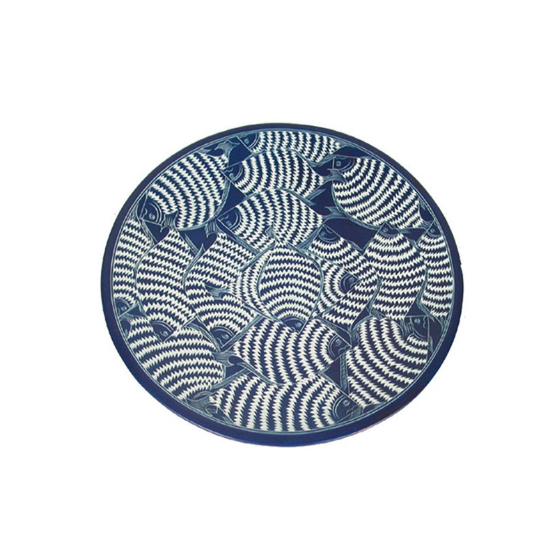 Plateau Pierre savon Kenya poisson bleu 30cm Plateau Pierre savon Kenya poisson bleu 30cm