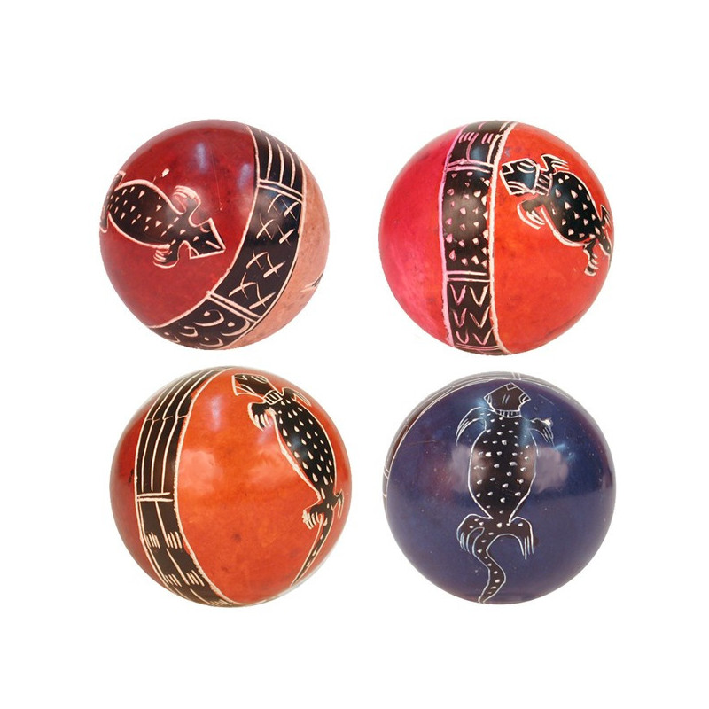 Boule Pierre savon Kenya lézard assorti 6cm Boule Pierre savon Kenya lézard assorti 6cm