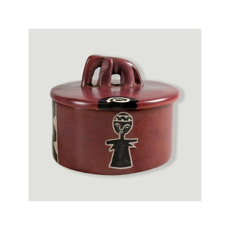 Boîte avec anse Pierre savon Kenya. Modèle Papa et Mam Boîte avec anse Pierre savon Kenya. Modèle Papa et Mam