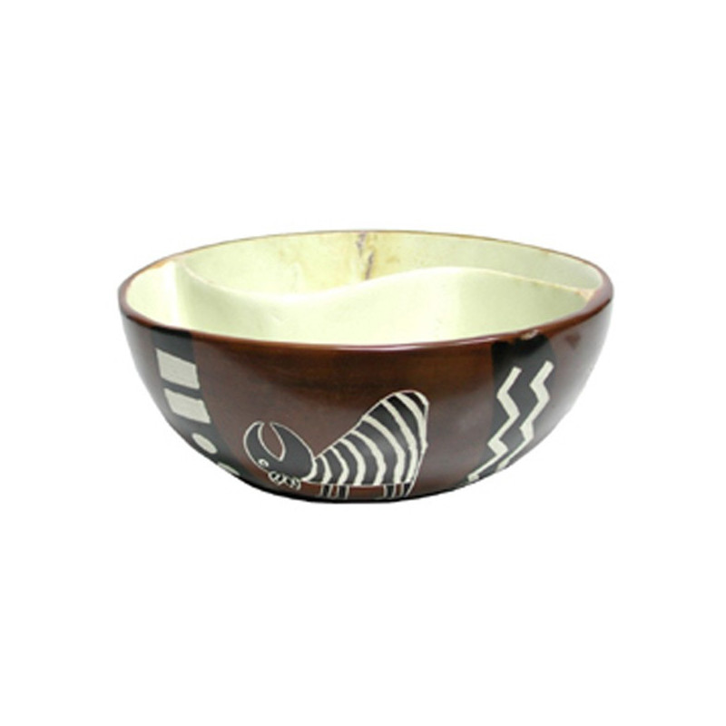 Bowl division Pierre savon Kenya 3 animaux 20cm Bowl division Pierre savon Kenya 3 animaux 20cm