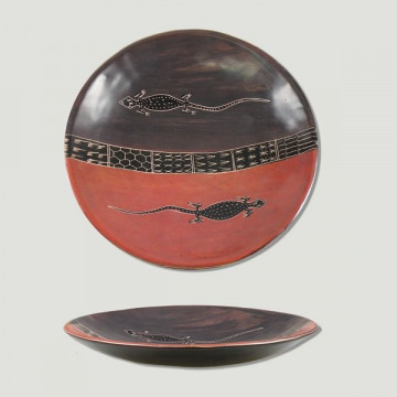 Bowl Pedra Sabão Quênia. Modelo Lagarto. 20-25cm