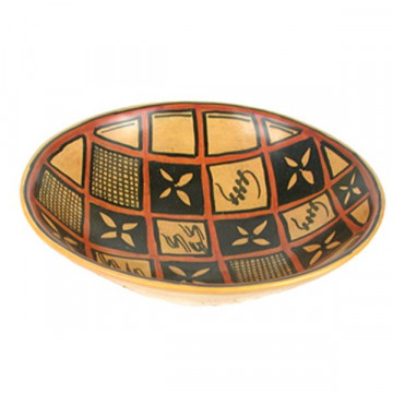 Bowl Pierre savon Kenya fleurs ocre 20-25cm