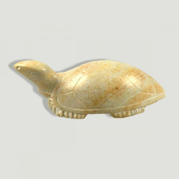 Kenyan Soapstone Animal. Turtle Model. 12cm