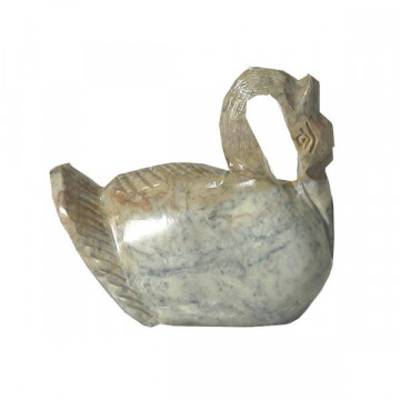 Soapstone Pelican smooth 13 cm