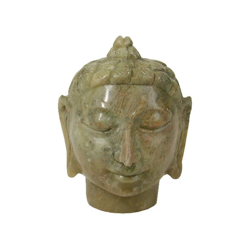 Soapstone Buddha head 8 cm Soapstone Buddha head 8 cm