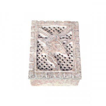 Soapstone Angel carved matte box 10x8