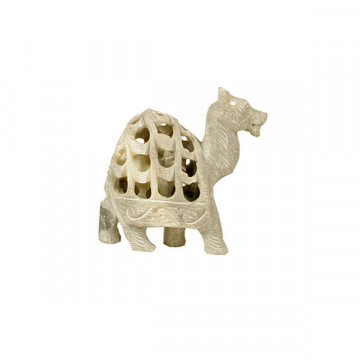 Soapstone matte camel 8cm