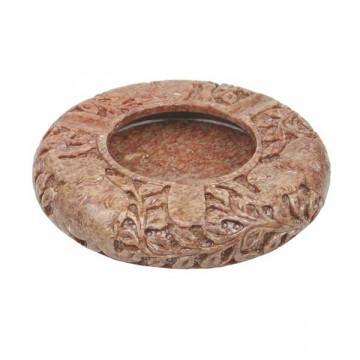 Soapstone carved ashtray 15cm