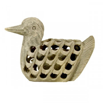 Soapstone Swan matt 8 cm