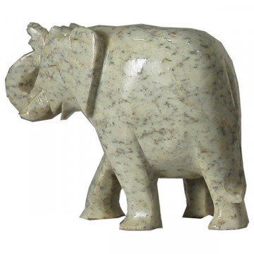 Soapstone Elephant smooth 15cm