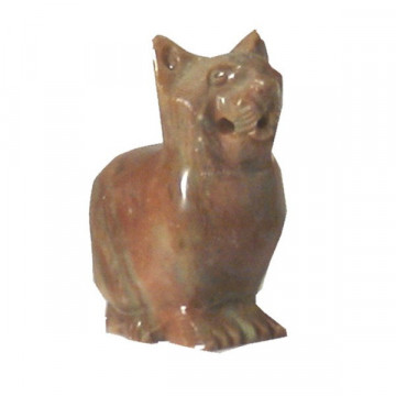 Soapstone Cat Smooth 5 cm