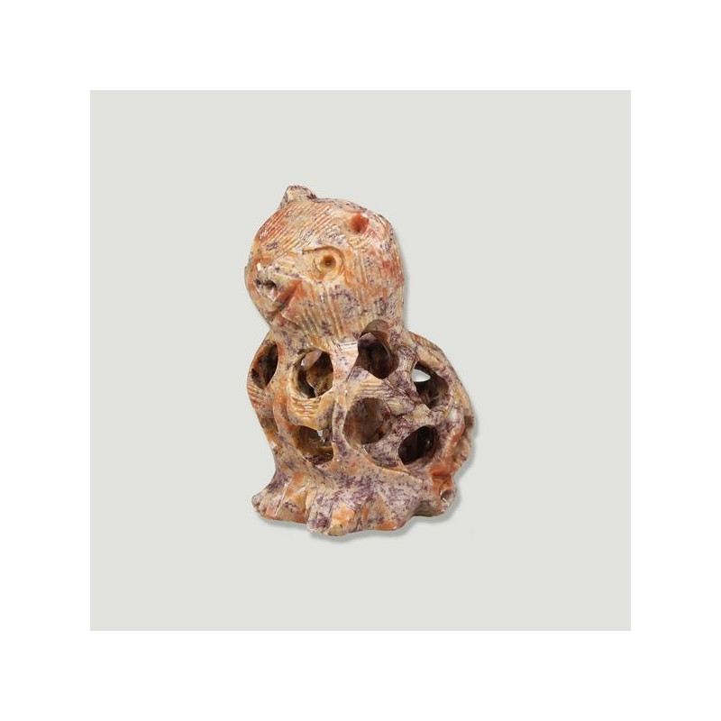 Soapstone cat carved 5cm Soapstone cat carved 5cm