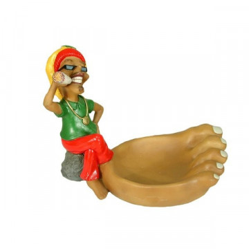 Bob Marley cenicero resina Modelo 02 14cm