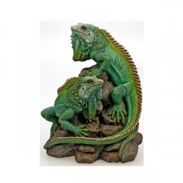 Iguana resin with baby 