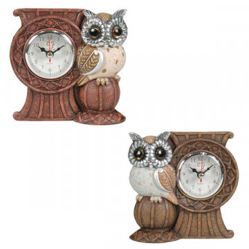 Resin clock with owl. Model 01 small