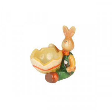 Rabbit with pot resin Model 02
