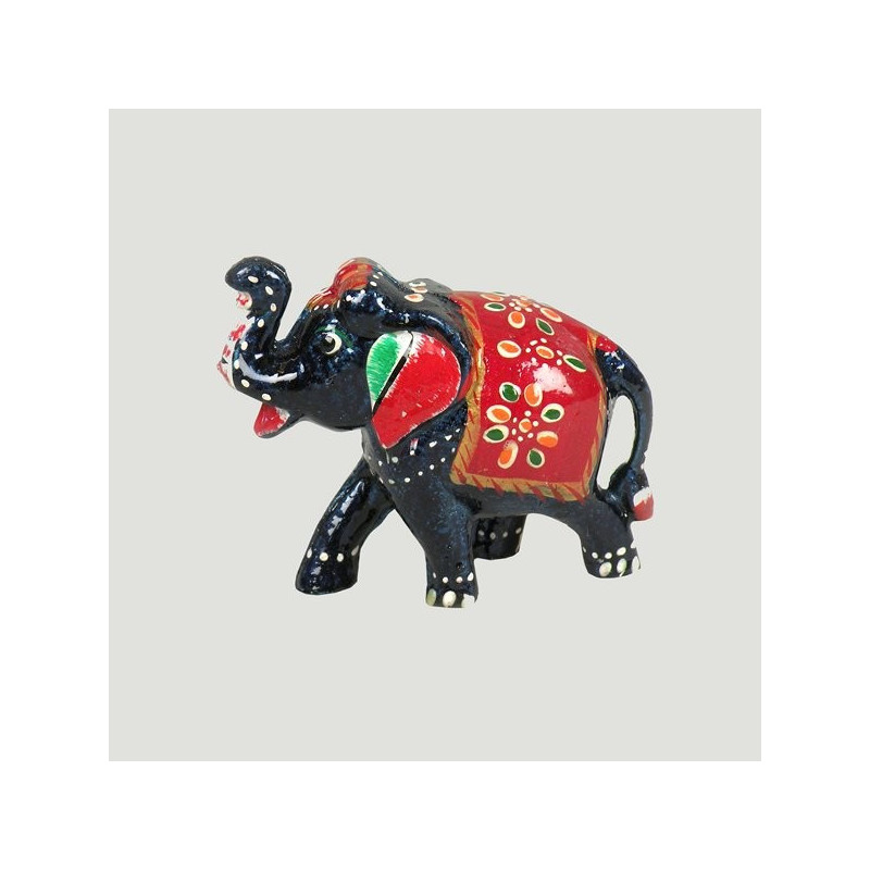 Éléphant résine peint 7,5cm Éléphant résine peint 7,5cm