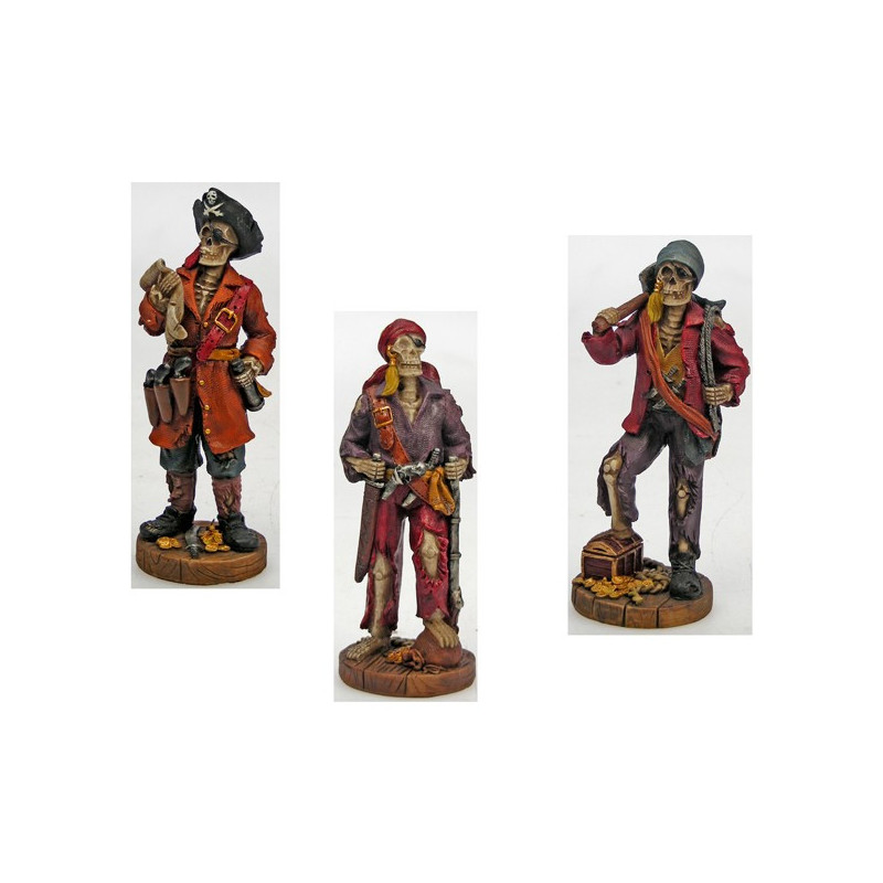 Figura Pirata calavera Modelo 01. 6x14cm Figura Pirata calavera Modelo 01. 6x14cm