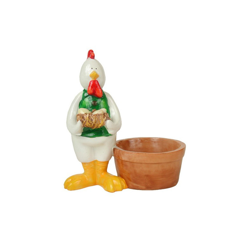 Resin hen pot Model 02 16cm Resin hen pot Model 02 16cm