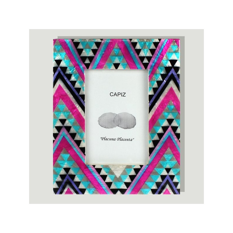 Portafotos capiz 18x23cm Zig-zag Portafotos capiz 18x23cm Zig-zag