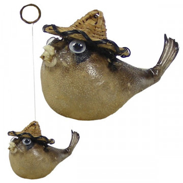 Poisson-ballon avec chapeau 7,5cm aprox