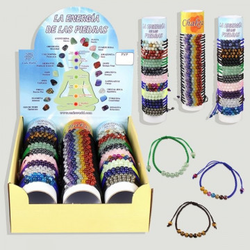 ÉNERGIE DES PIERRES-CHAKRA. Bracelets de fil cuivre