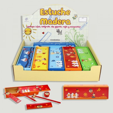 ESTOJO Madeira. Modelos Sortidos. Estojo 23x7