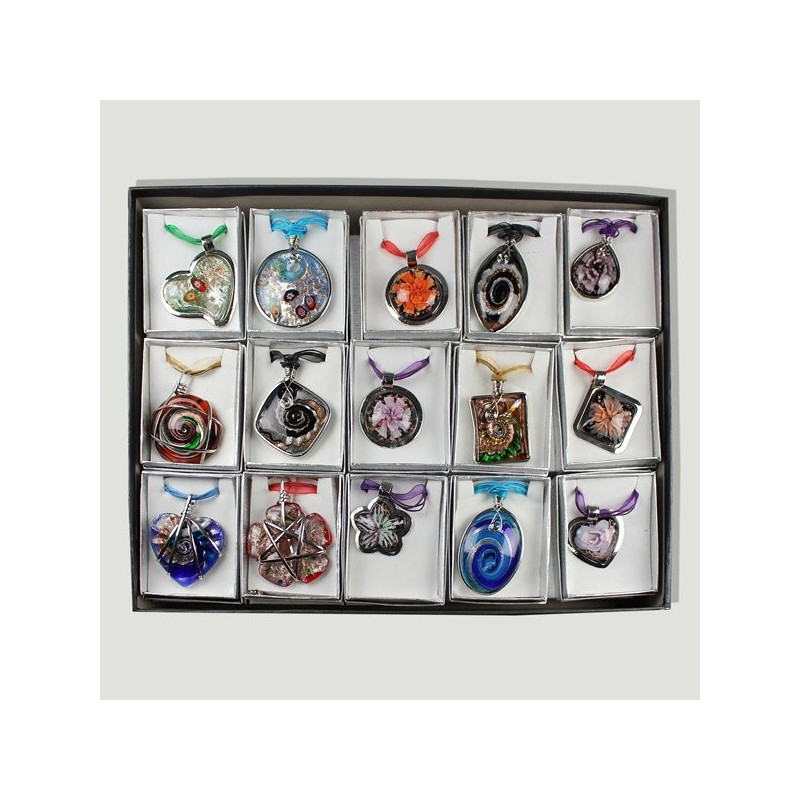 MURANO STYLE. Colgante metal cristal estilo murano MURANO STYLE. Colgante metal cristal estilo murano