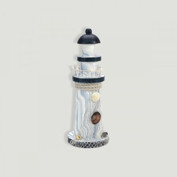 Farol Madeira Decorativo Náutico. 22cm