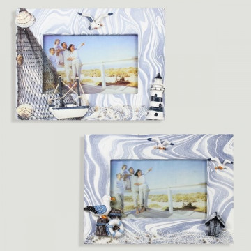 Frame picture nautical wood. 21x16cm (picture 14x9cm)